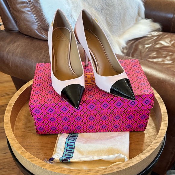 Tory Burch Shoes - Tory Burch Elegant Black and Pink Women's Heels